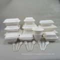 Biodegradable Bagasse Food Containers Take Out Box with 2 Compartment